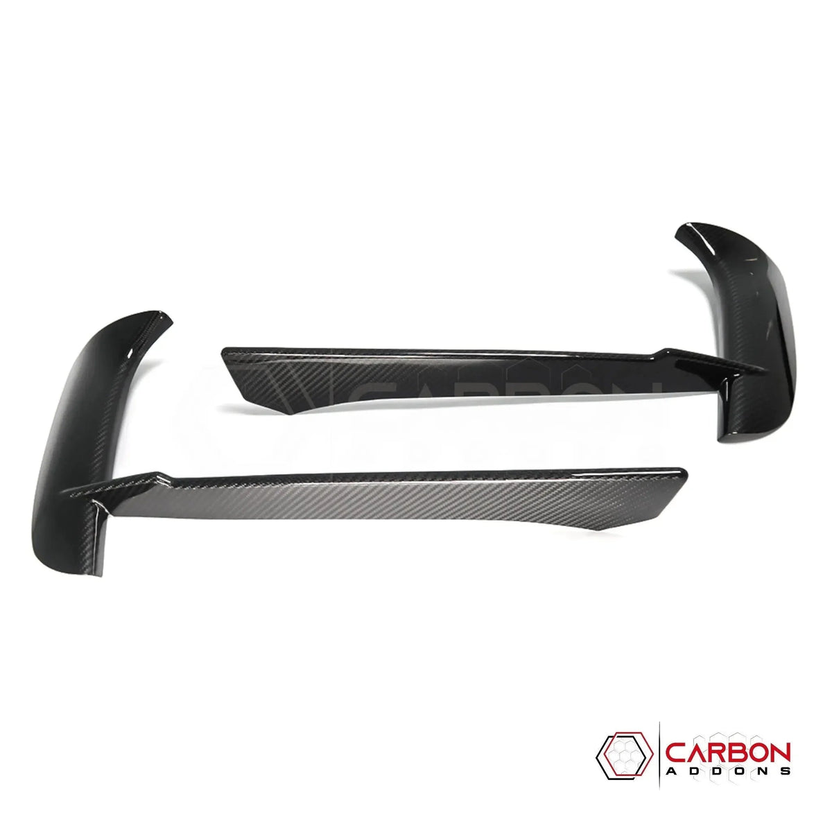 C8 Corvette Stingray Carbon Fiber Front Bumper Grille Bezel Covers | Exterior Upgrade (2020–2027)