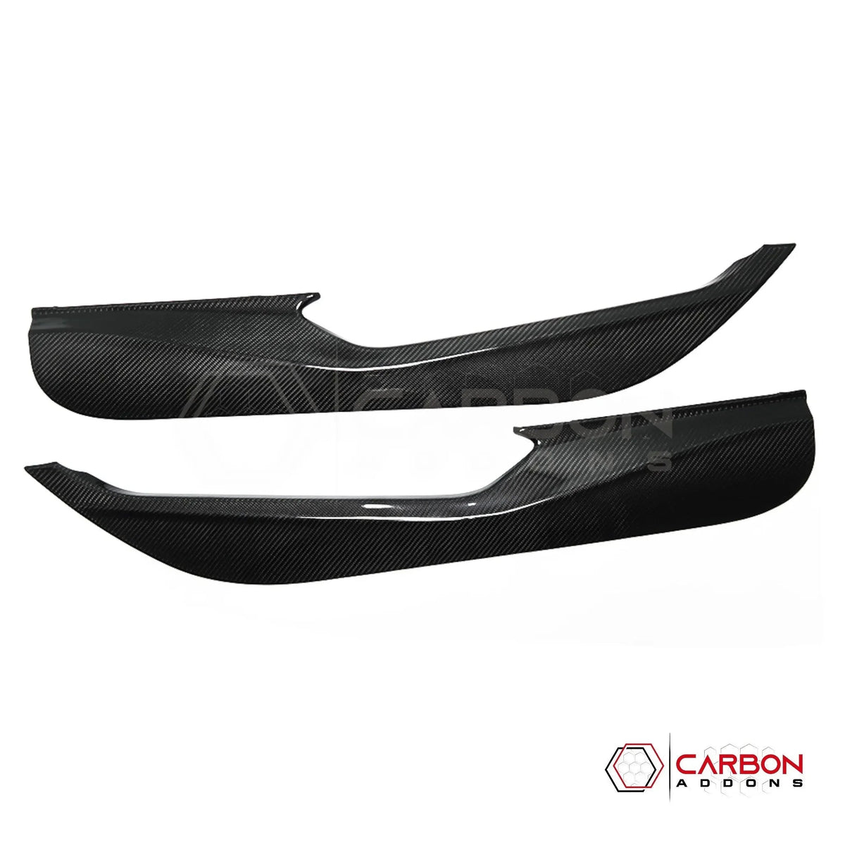C8 Corvette Real Carbon Fiber Door Kick Panel Covers | Interior Overlay (2020–2027)
