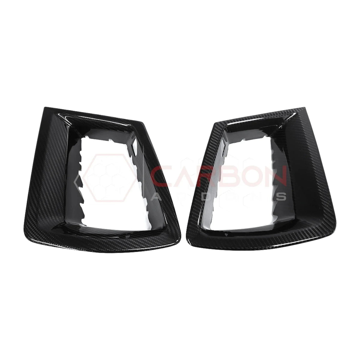 Real Carbon Fiber Upper Grille Insert Covers for 2024+ Ford Mustang GT