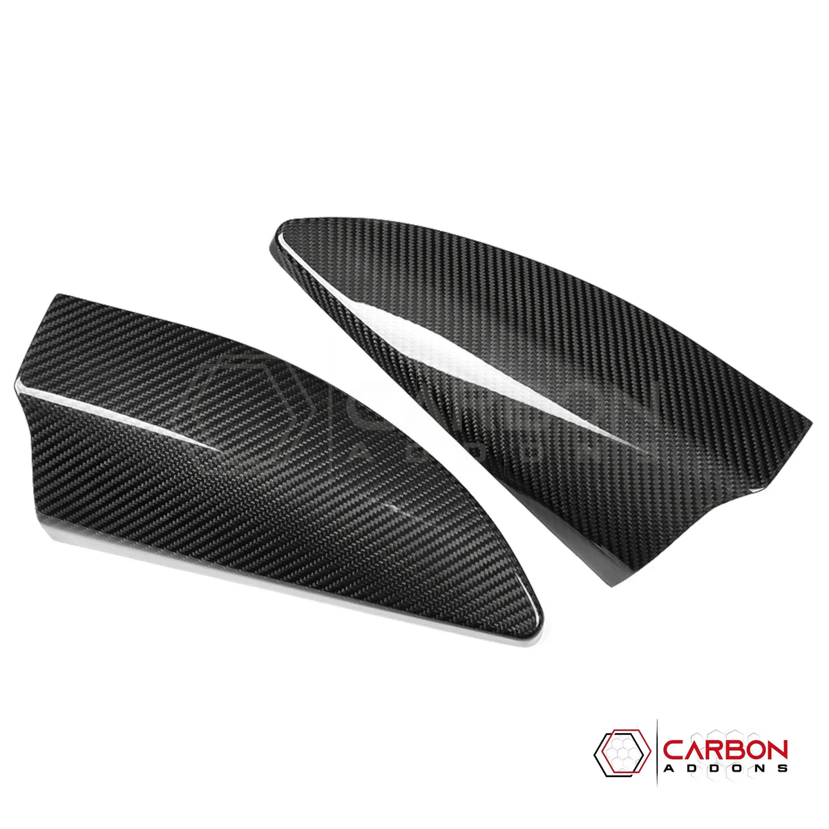 Real Carbon Fiber A-Pillar Speaker Trim Covers for 2021+ Ford F-150