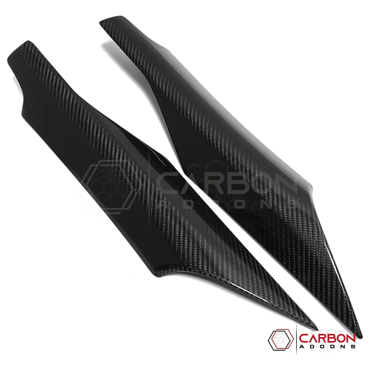 C8 Corvette Real Carbon Fiber Door Speaker Upper Trim Covers | Interior Upgrade (2020–2025)