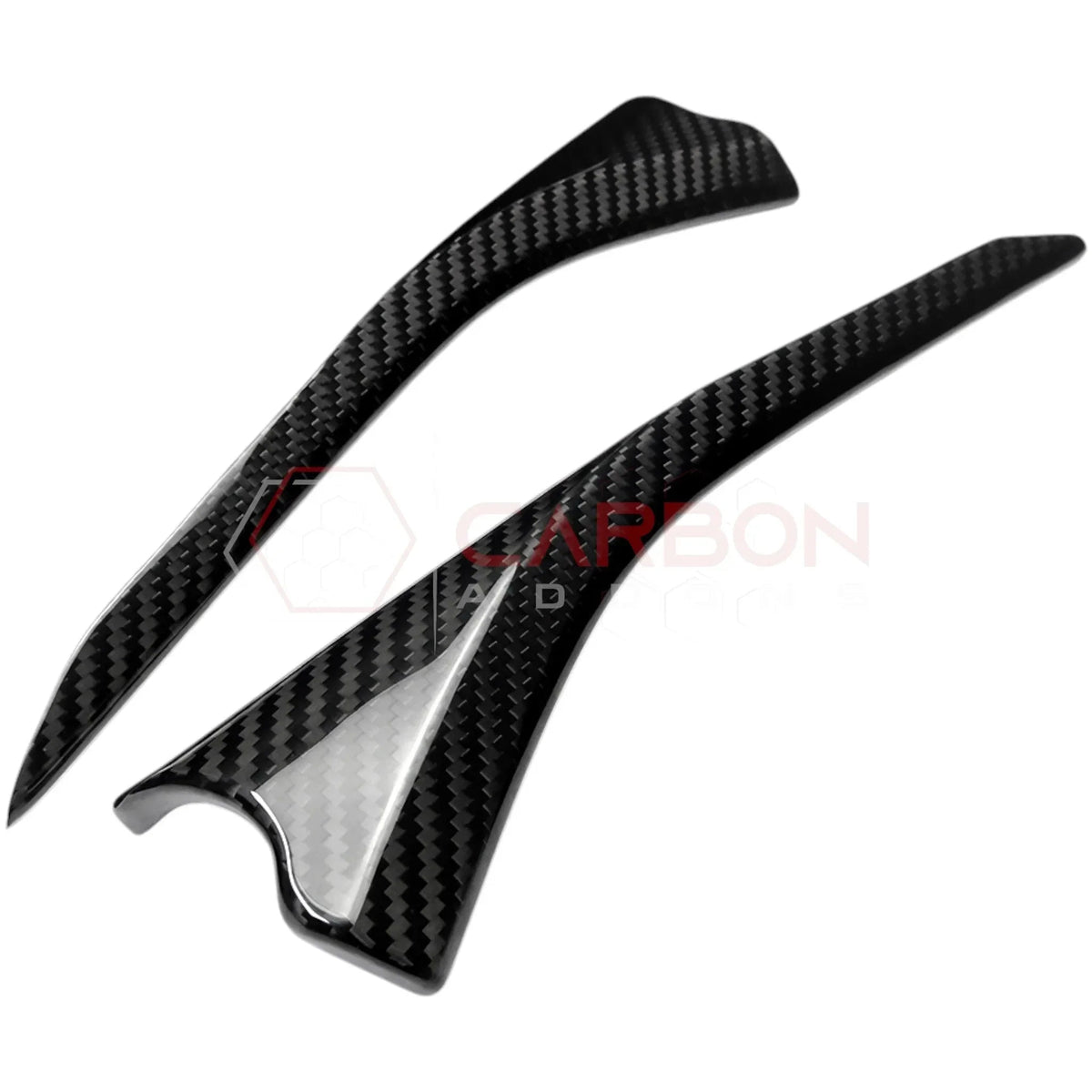 C8 Corvette Real Carbon Fiber Door Panel Upper Trim Covers (2020-2025)