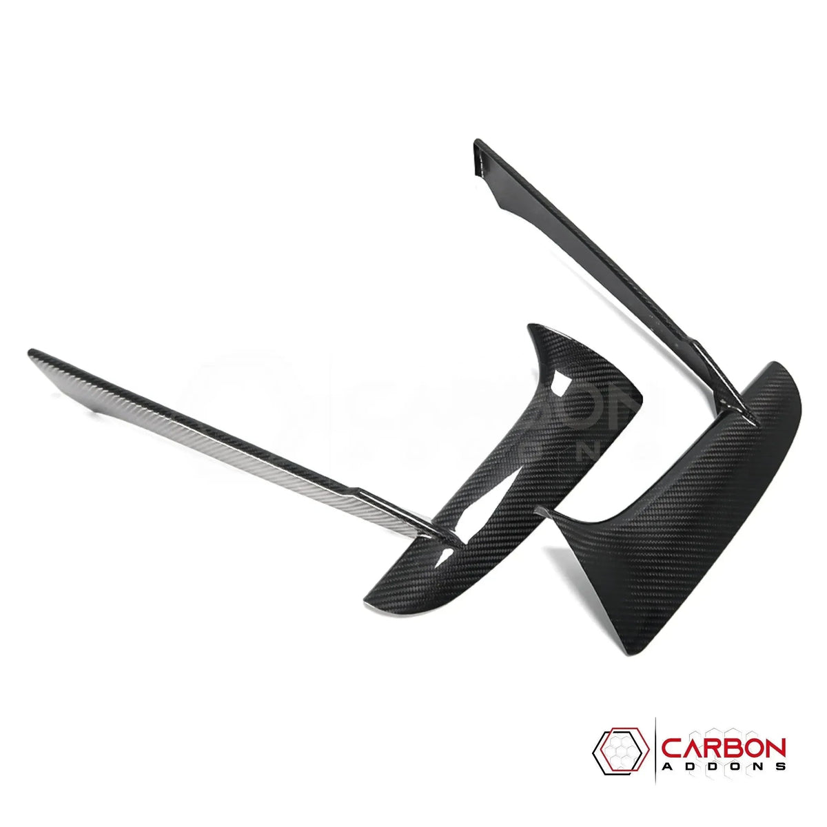 C8 Corvette Stingray Carbon Fiber Front Bumper Grille Bezel Covers | Exterior Upgrade (2020–2027)