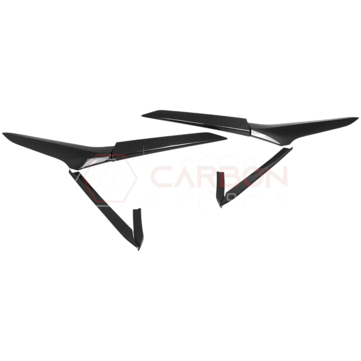 C8 Corvette Z06/ERay Carbon Fiber Side Scoop Boomerang Trim Covers