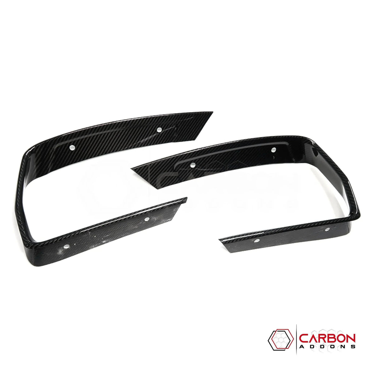 C8 Corvette Carbon Fiber Rear Bumper Exhaust Surround Trim Cover | 2020-2027