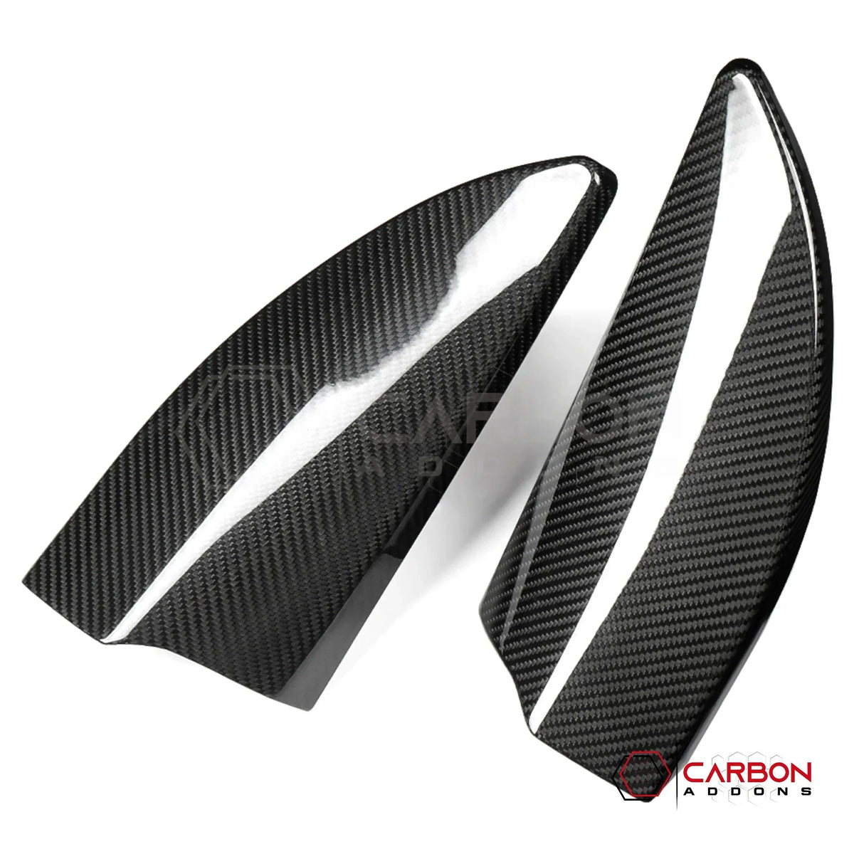 Real Carbon Fiber A-Pillar Speaker Trim Covers for 2021+ Ford F-150