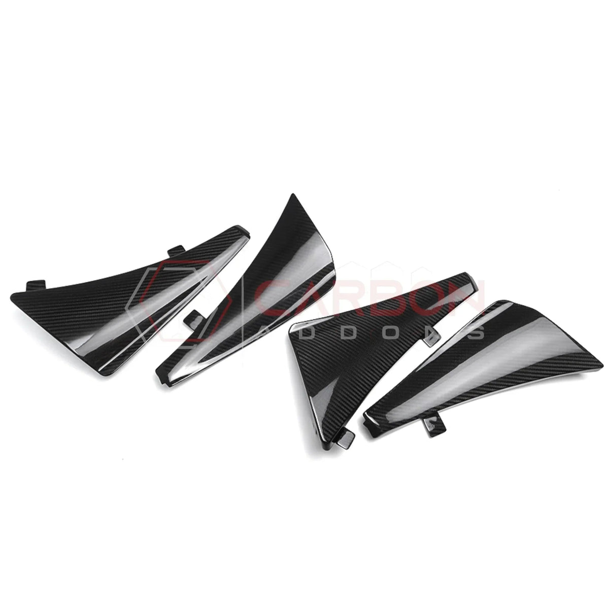 C8 Corvette Extended Mud Splash Guards | Carbon Fiber