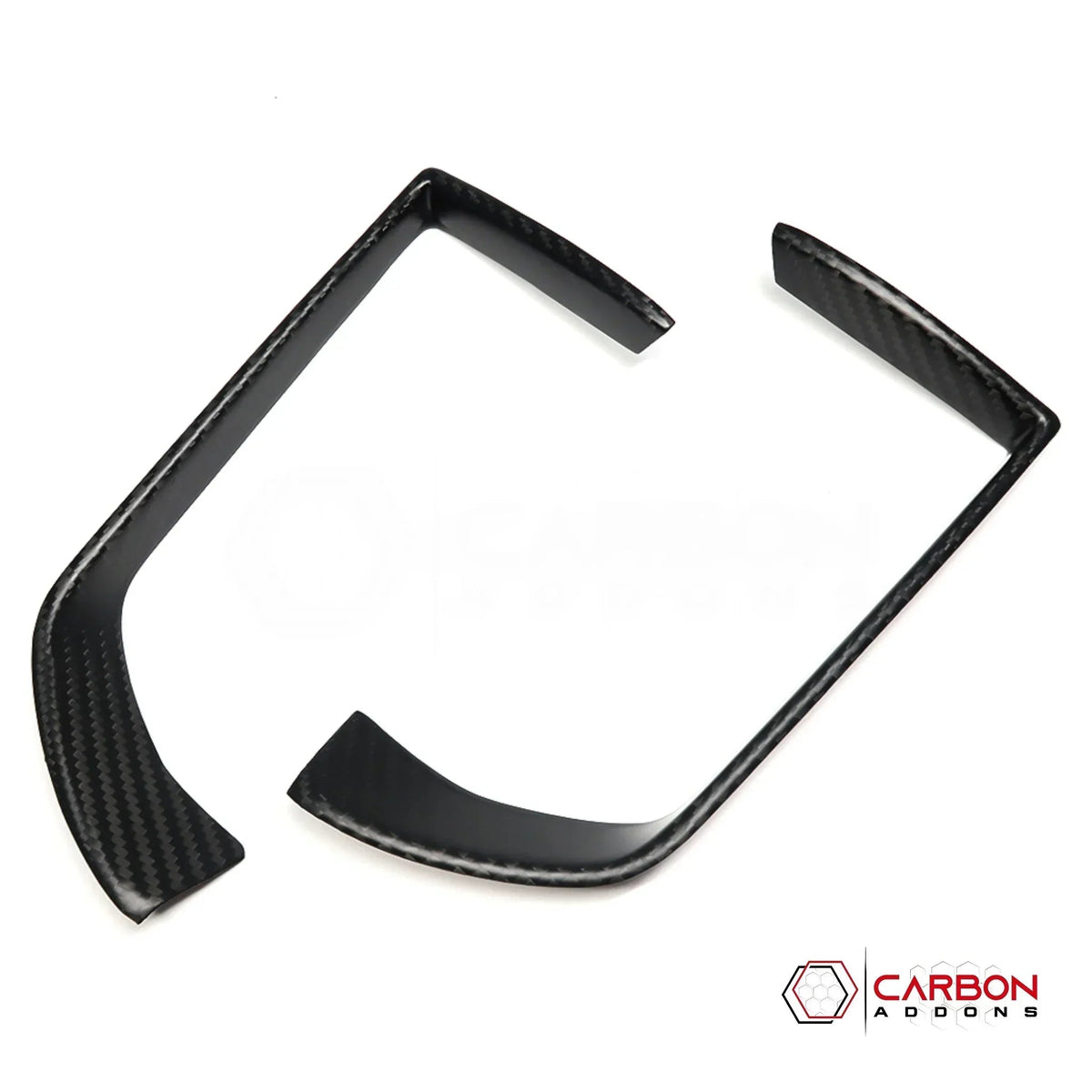 2019+ RAM 1500/TRX/RHO Infotainment Screen AC Vent Trim Hard Carbon Fiber Cover