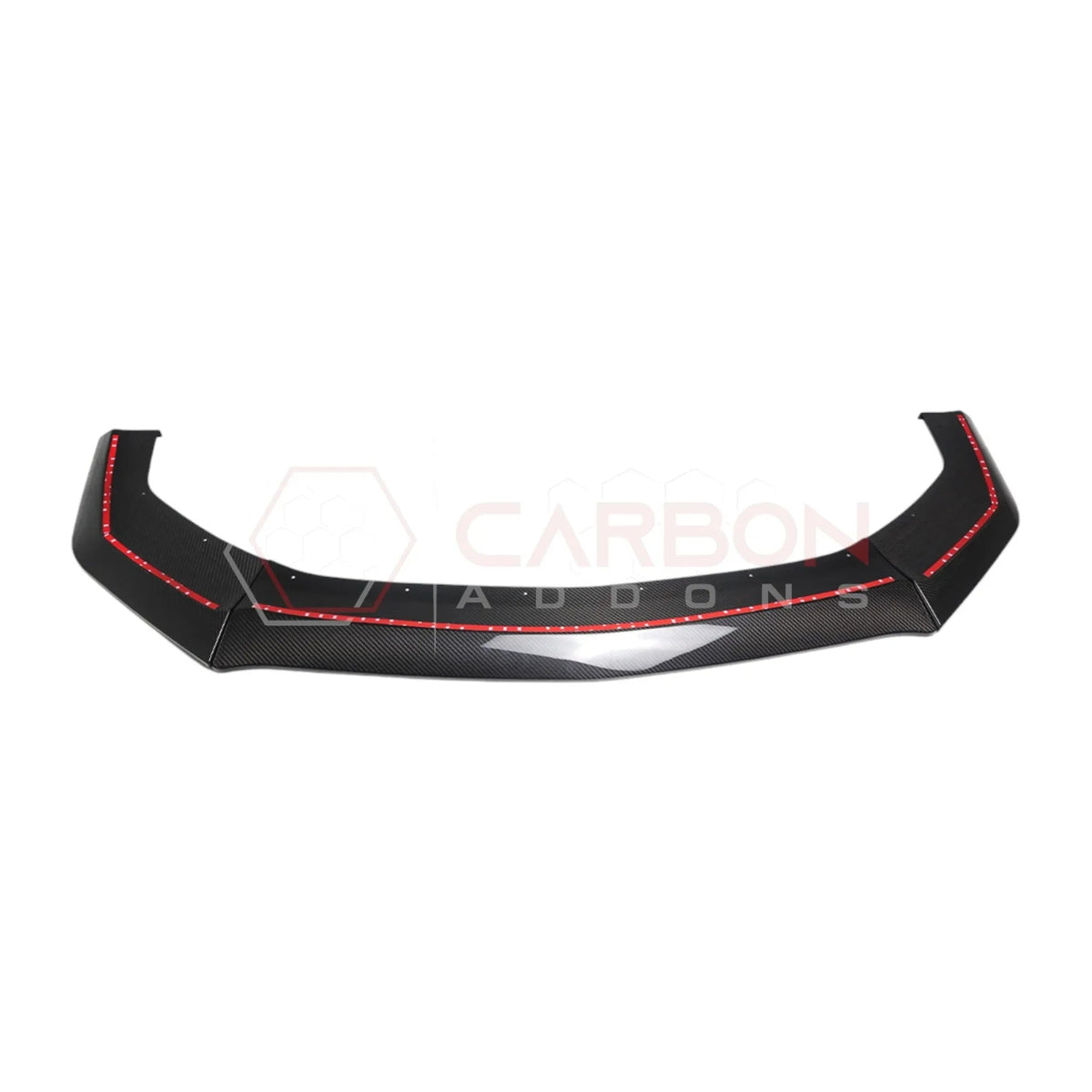 Real Carbon Fiber Front Lip Splitter for 2024+ Ford Mustang Dark Horse (3-Piece Set)