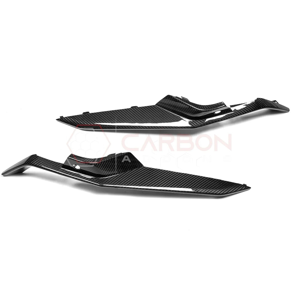 C8 Corvette Z06 Real Carbon Fiber Front Bumper Grille Trims | Cover or Direct Replacement (2023+)