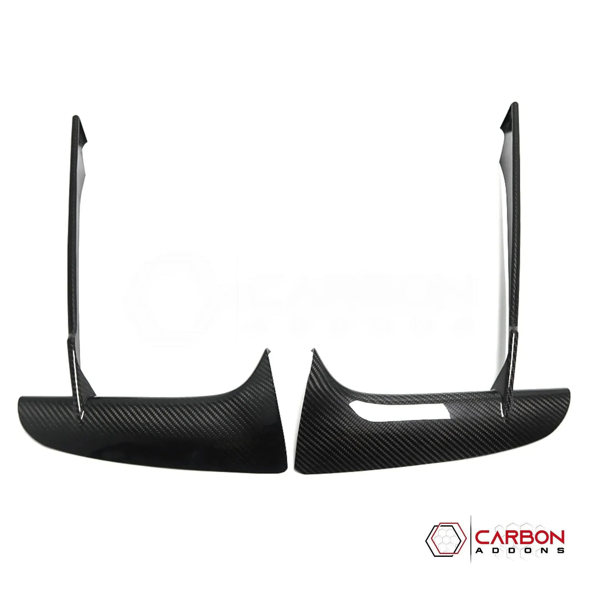 C8 Corvette Stingray Carbon Fiber Front Bumper Grille Bezel Covers | Exterior Upgrade (2020–2027)