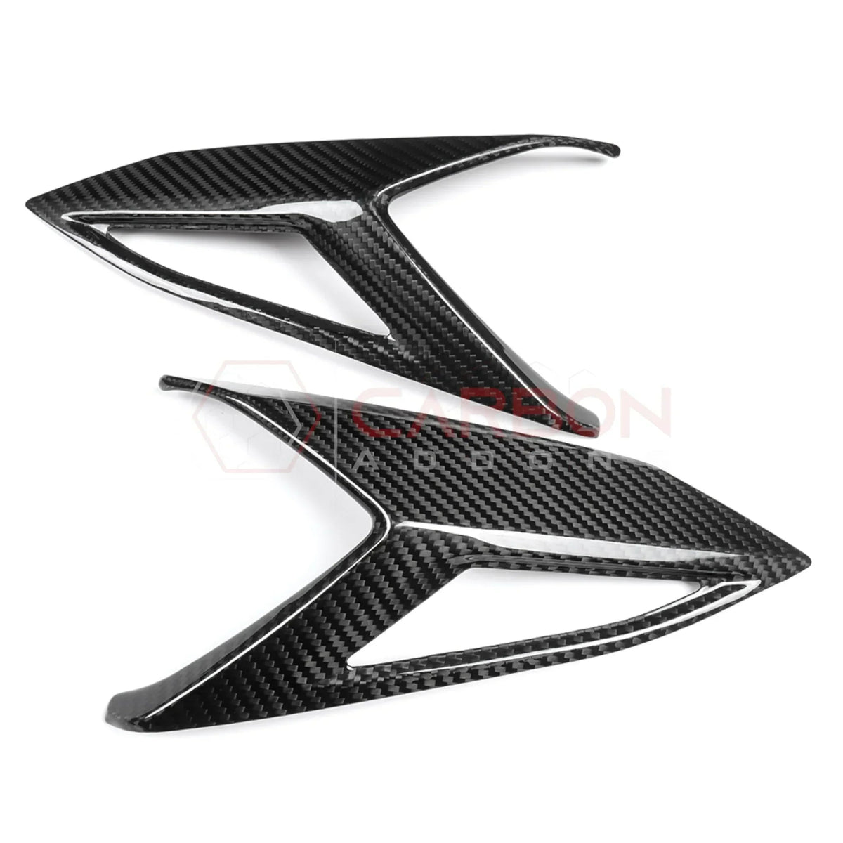 C8 Corvette Rear Taillight Side Lamp Frame Cover – Real Dry Carbon Fiber (2020–2027 Stingray, Z51, Z06, ZR1, HTC & Coupe)
