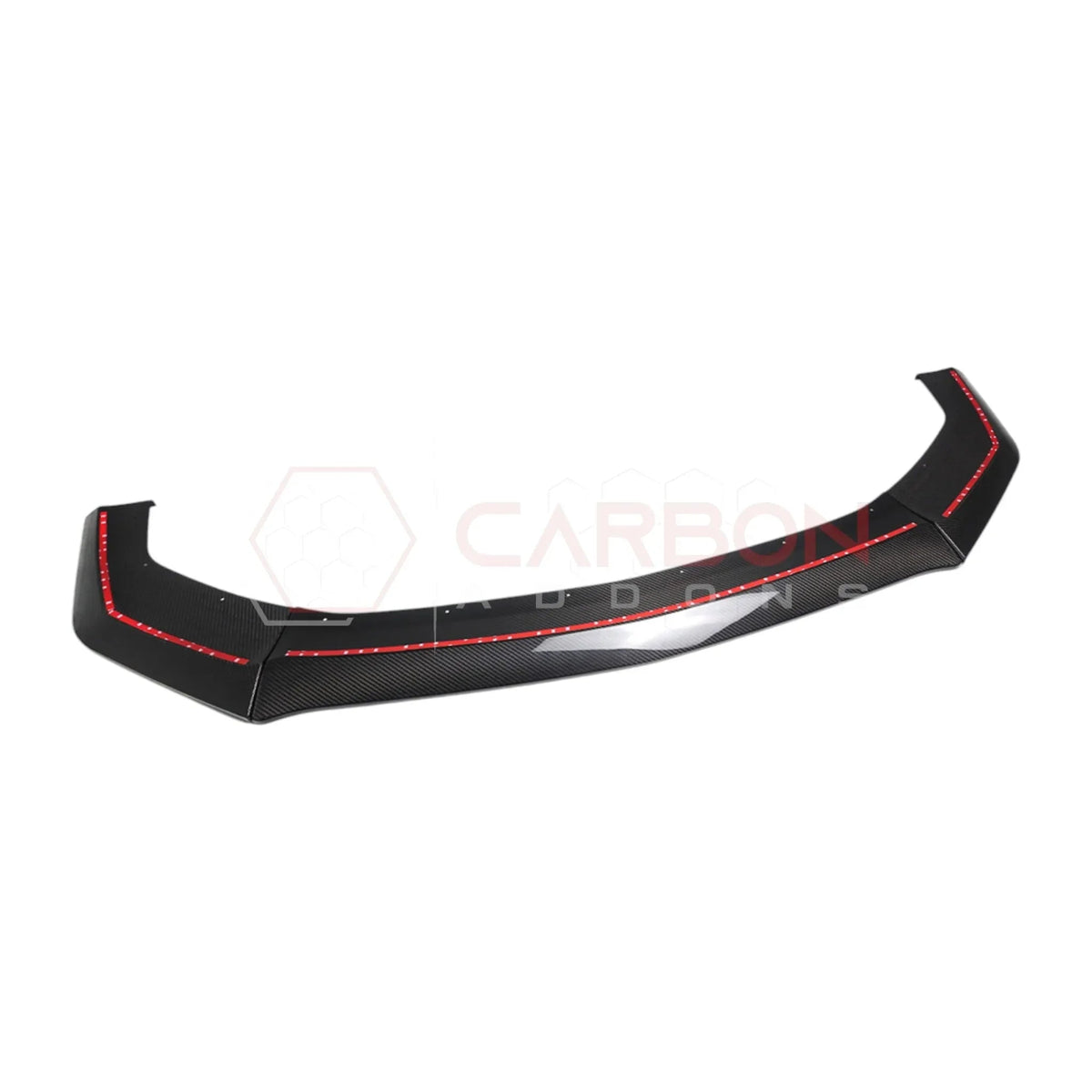 Real Carbon Fiber Front Lip Splitter for 2024+ Ford Mustang Dark Horse (3-Piece Set)