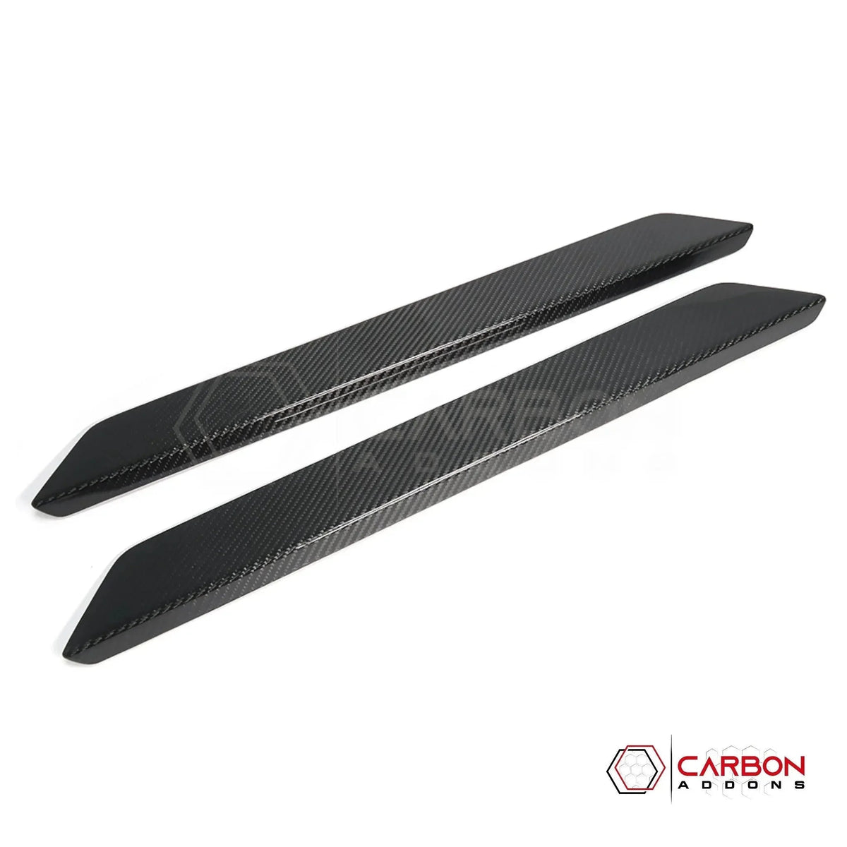 C8 Corvette Real Carbon Fiber Door Sill Plate Covers | Interior Upgrade (2020–2027)