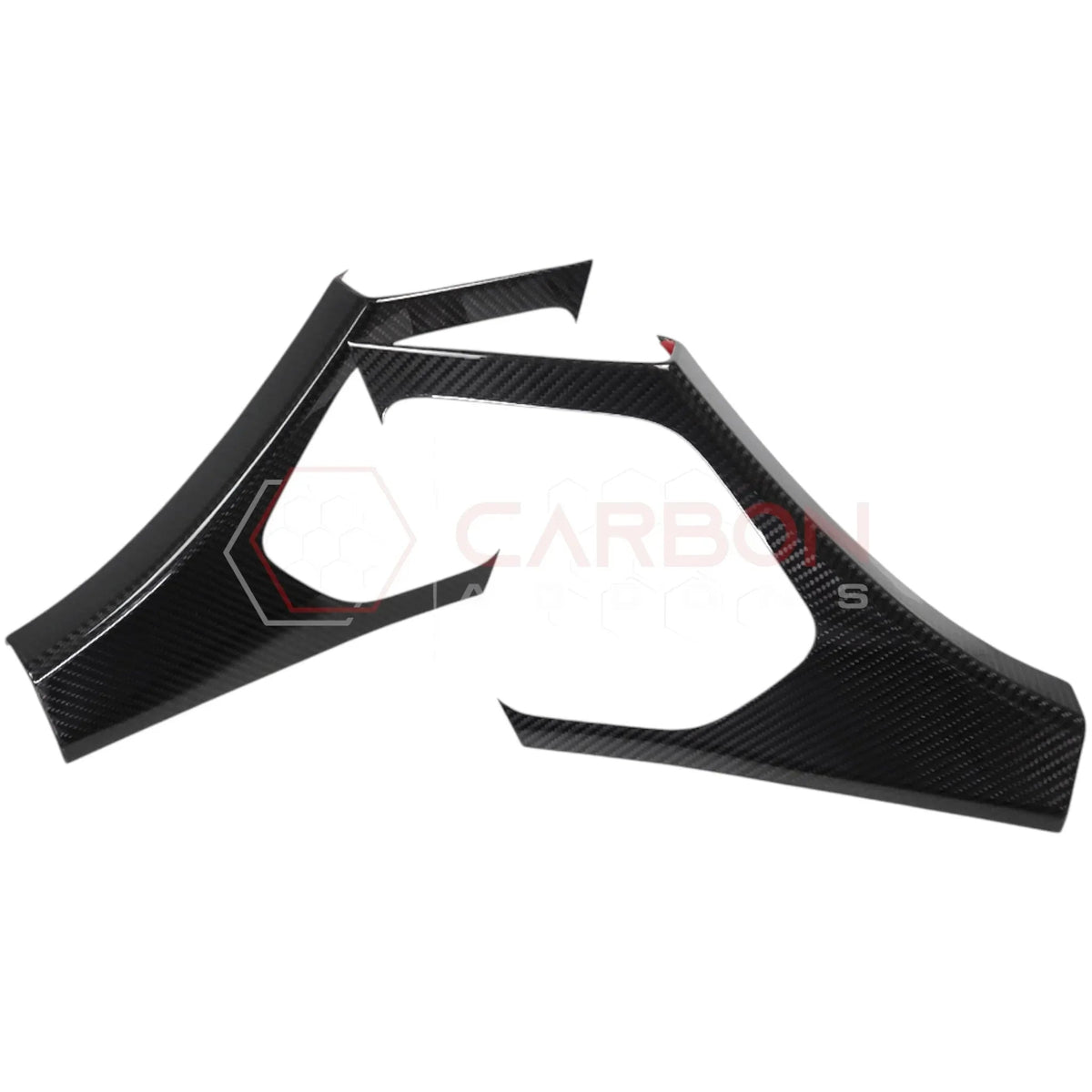 C8 Corvette Real Carbon Fiber Rear Door Sill Panel Covers | Interior Upgrade (2020-2027)