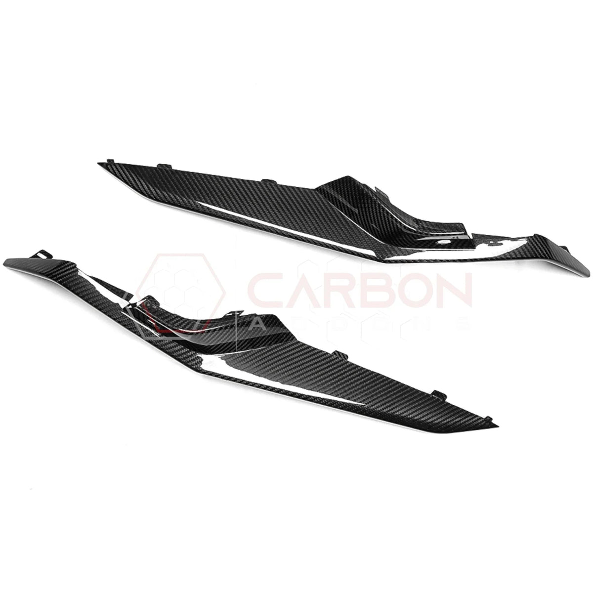 C8 Corvette Z06 Real Carbon Fiber Front Bumper Grille Trims | Cover or Direct Replacement (2023+)