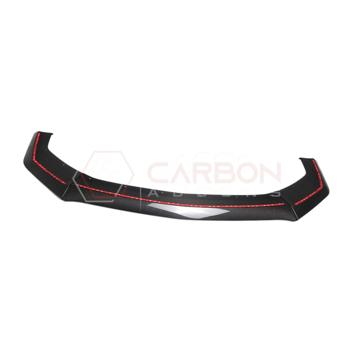 Real Carbon Fiber Front Lip Splitter for 2024+ Ford Mustang Dark Horse (3-Piece Set)