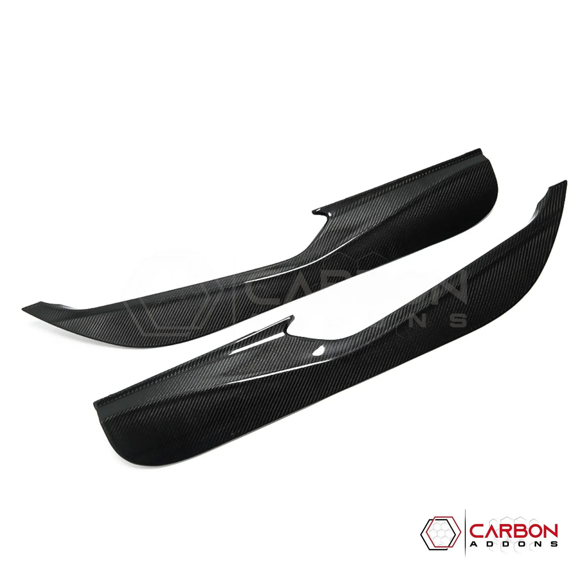 C8 Corvette Real Carbon Fiber Door Kick Panel Covers | Interior Overlay (2020–2027)
