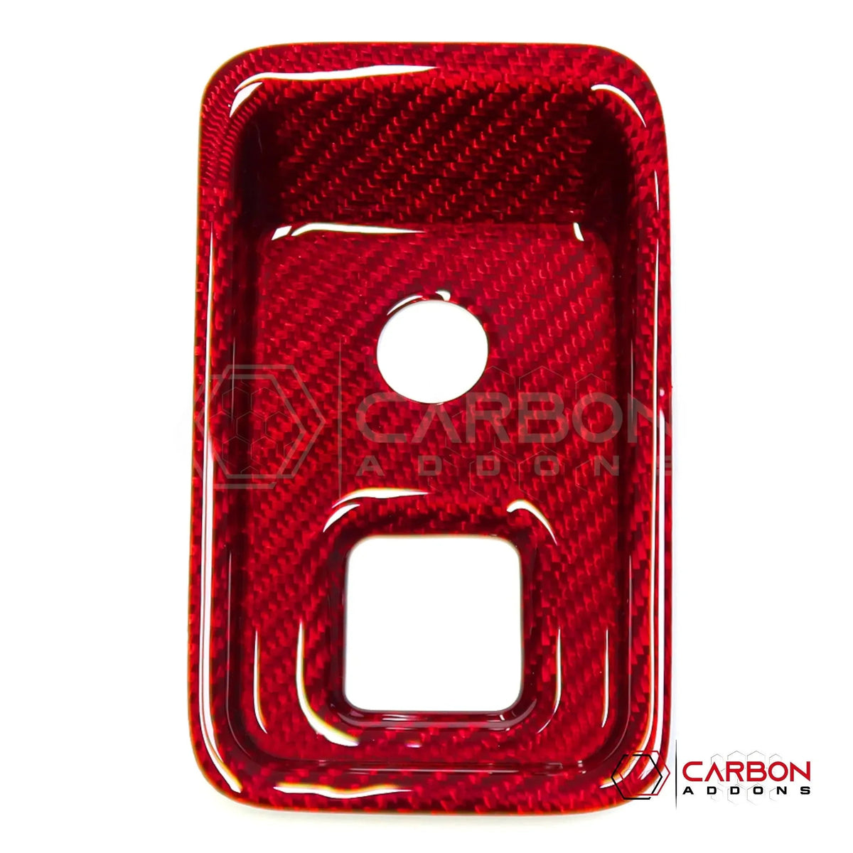 C8 Corvette Carbon Fiber Parking Brake / HUD Button Control Trim Cover (2020–2027)