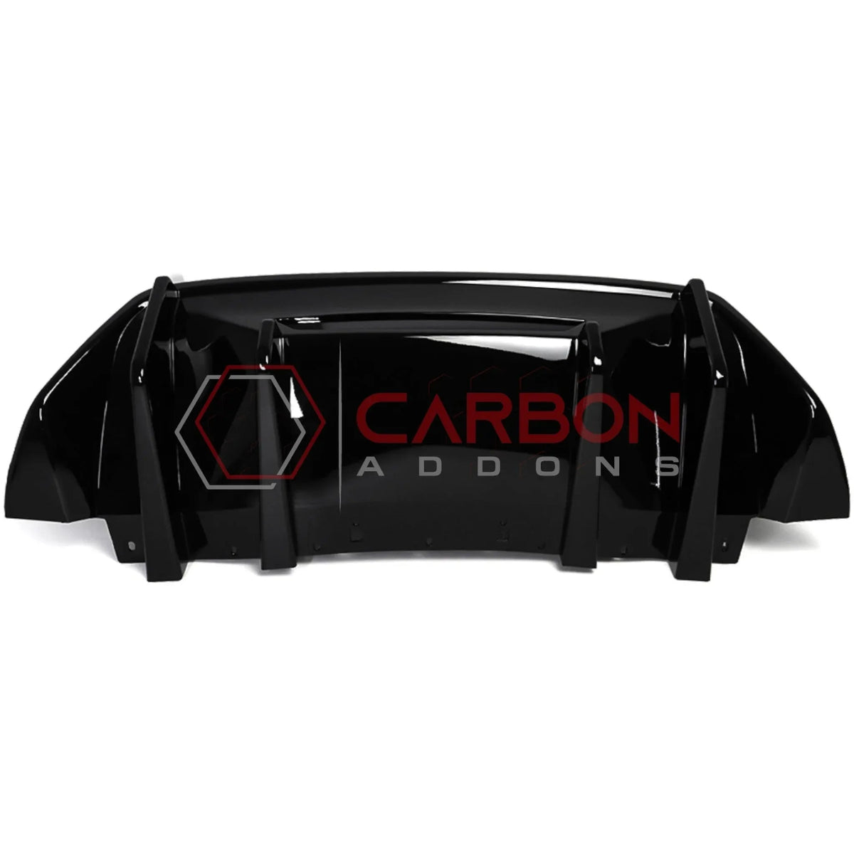 Rear Diffuser Add-On Fins for 2024+ Ford Mustang GT & EcoBoost (ABS Plastic)