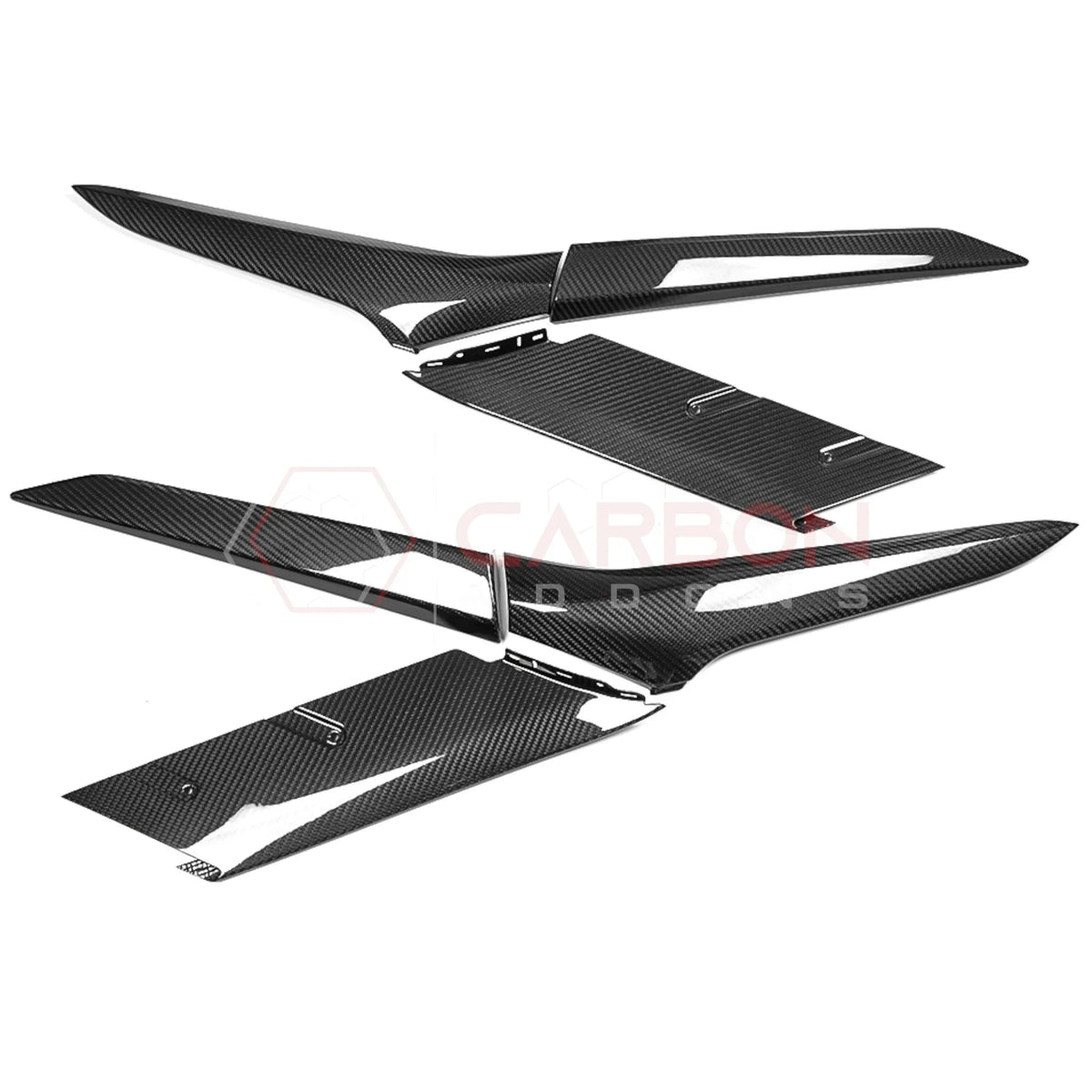 C8 Corvette Z06/ERay Carbon Fiber Side Scoop Boomerang Directly Replacement Trims