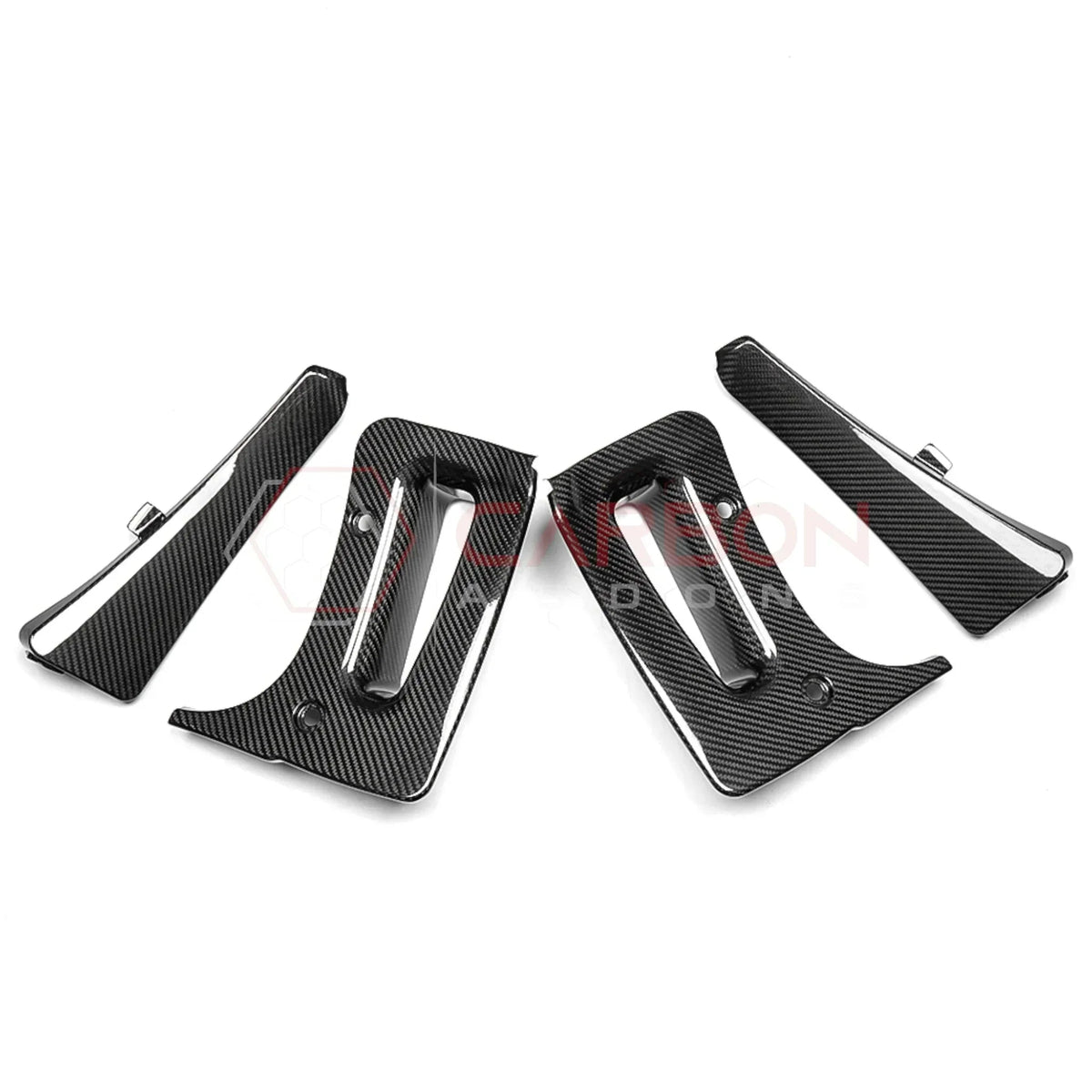 C8 Corvette Z06 & E-Ray 2022-2027 Extended Splash Guards | 4pcs Real Carbon Fiber Mud Flaps Set