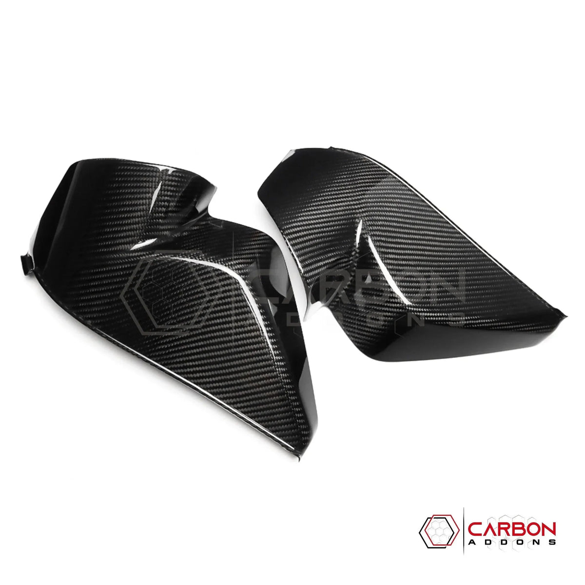 C8 Corvette Real Carbon Fiber Dashboard Door Sill Covers | Interior Overlay (2020–2027)