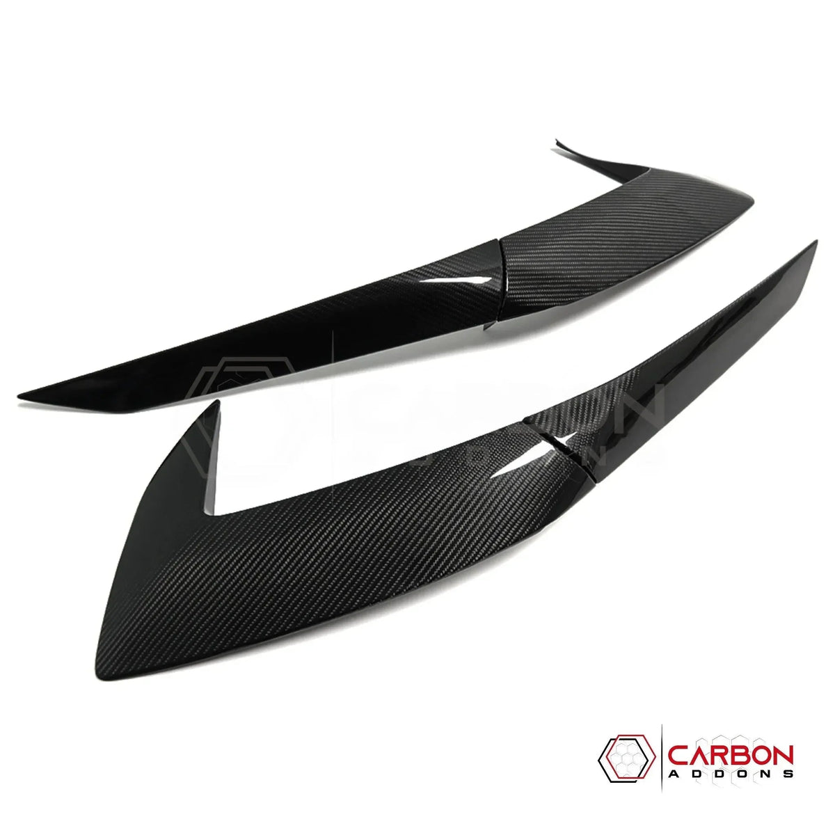 C8 Corvette Stingray Carbon Fiber Side Scoop Boomerang Trim Covers | Exterior Upgrade (2020–2027)
