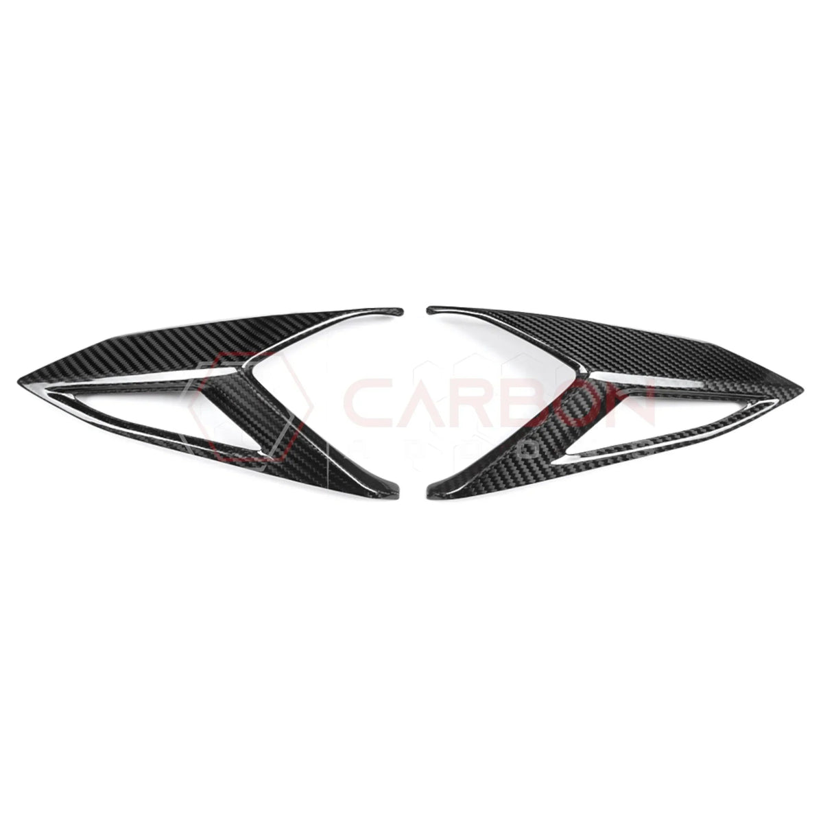 C8 Corvette Rear Taillight Side Lamp Frame Cover – Real Dry Carbon Fiber (2020–2027 Stingray, Z51, Z06, ZR1, HTC & Coupe)